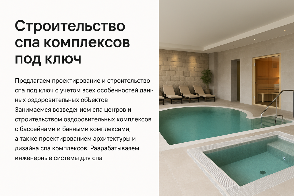 Строительство Спа комплексов